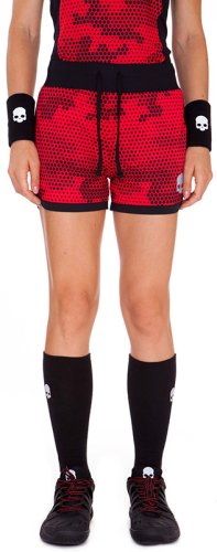 Hydrogen Women Tech Camo Shorts - red camouflage