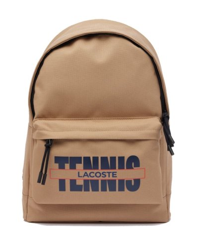 Lacoste Neocroc Tennis Print Backpack - beige/black