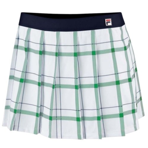 Fila Liv - white/court green check