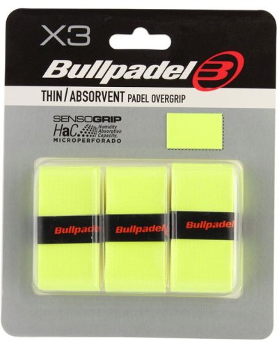 Bullpadel Padel Overgrip GB 1705 3P - amarillo aufre fluor