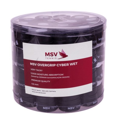 MSV Cyber Wet Overgrip black 60P