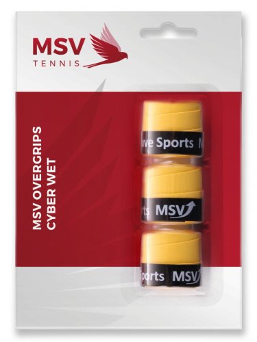 MSV Cyber Wet Overgrip yellow 3P