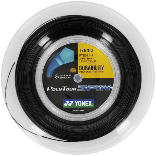 Yonex Poly Tour Spin (200 m) - black