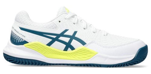 Asics Gel-Resolution 9 GS Clay - white/restful teal
