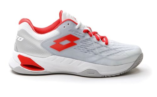 Lotto Mirage 100 Clay - all white/red poppy