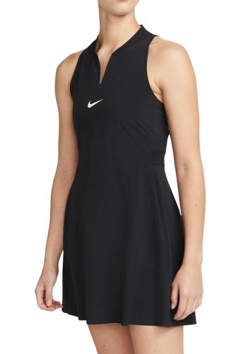 Nike Court Dri-Fit Advantage Club Dress - black/white