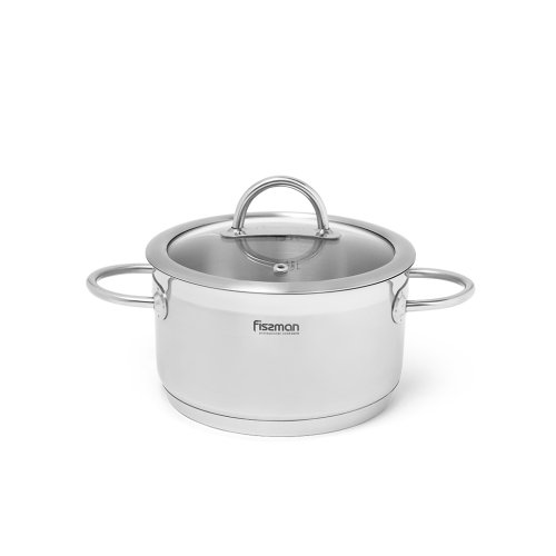 Fissman Katls BENJAMIN 18x10 сm/2500 ml ar stikla vāku (nerūsējo&scaron;ais tērauds)