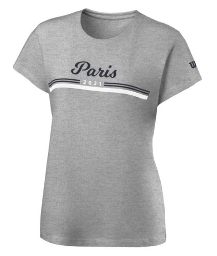 Wilson Paris Tech Tee W - heather grey