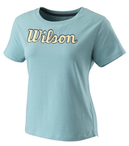 Wilson Script Eco Cotton Tee W - reef waters