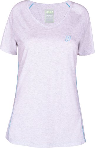 Prince V-Neck T-shirt - grey/azure