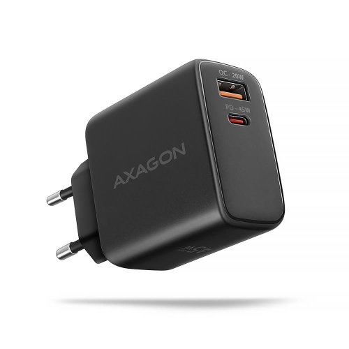 Axagon MOBILE CHARGER WALL USB 45W/GAN 2PORT ACU-PQ45