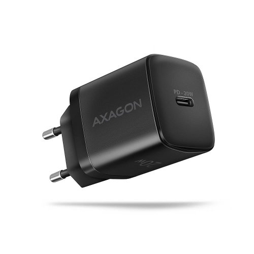 Axagon MOBILE CHARGER WALL USB-C 20W/1PORT BLACK ACU-PD20