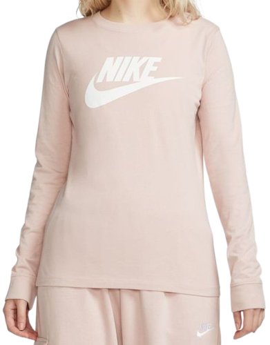 Nike Swoosh Essential Long Sleeve Icon Futura - pink oxford