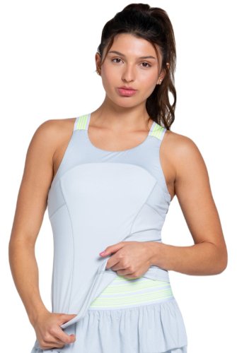Lucky in love Steel Going Strong Play On Tank with Bra