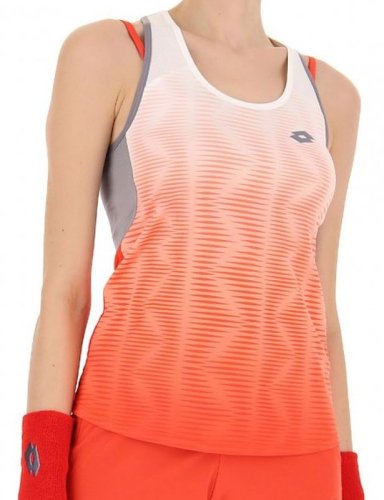 Lotto Top W IV Tank 2 - red poppy/bright white