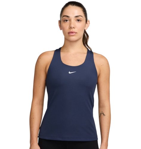 Nike Dri-Fit Swoosh Bra - midnight navy/white