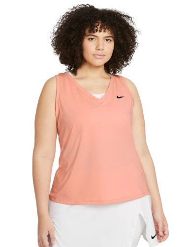 Nike Court Dri-Fit Victory Tank Plus Line W - arctic orange/black/black
