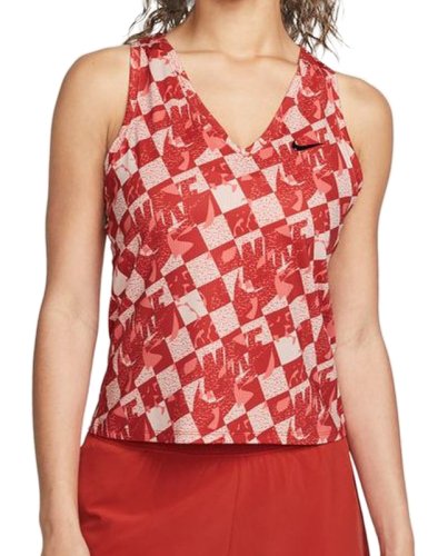 Nike Court Dri-Fit Fall Victory Tank - cinnabar/black
