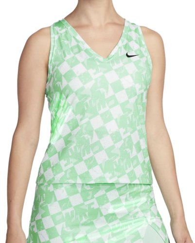 Nike Court Dri-Fit Fall Victory Tank - green glow/black