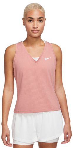 Nike Court Dri-Fit Victory Tank - red stardust/white