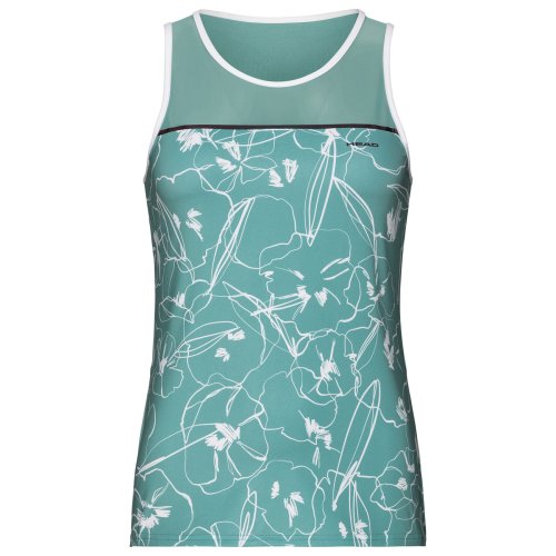 Head Performance Tank Top W - turquoise/white