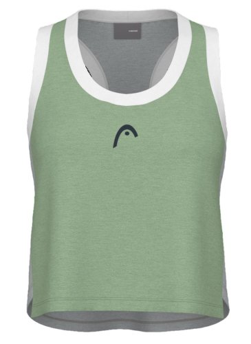 Head Play Crop Top - celery green/grey