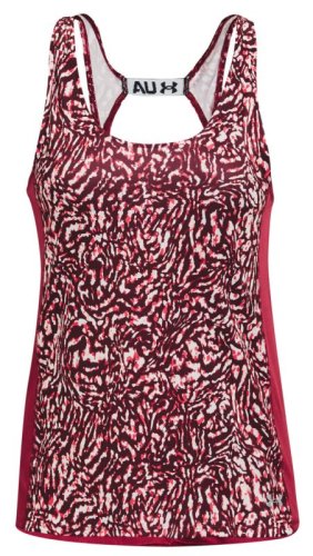 Under armour Women's UA Fly-By Printed Tank - black rose/reflective