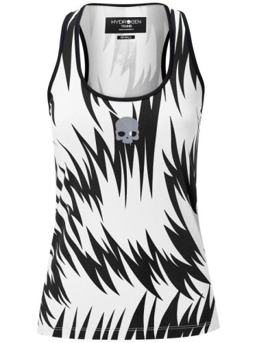 Hydrogen Scratch Tank Top - white