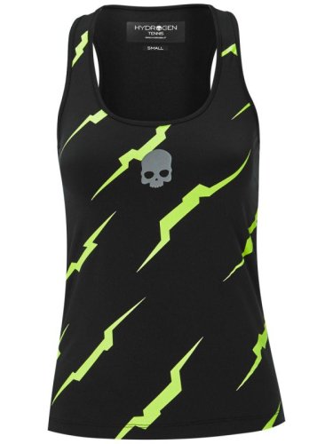 Hydrogen Thunder Tank Top Woman - black/yellow fluo