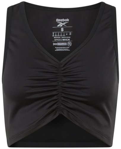Reebok Studio Ruched Cropped Tank Top W - black