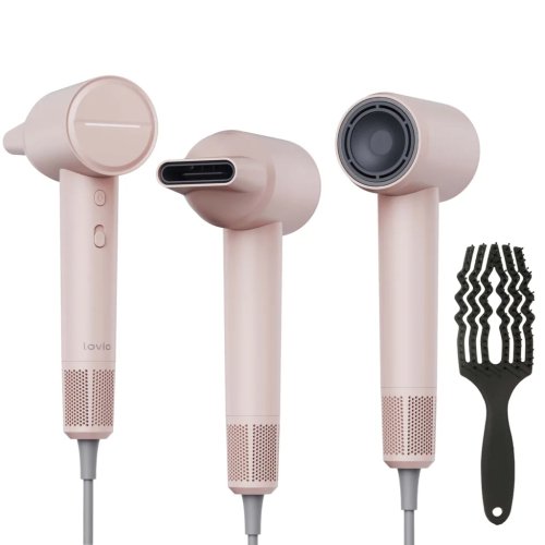 Lovio LVHD001PK Hair Dryer With Ionization AirFlow