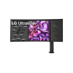 LG Curved Monitor with Ergo Stand 38WQ88C-W 38 ", IPS, UHD, 3840 x 1600, 21:9, 5 ms, 300 cd/m&sup2;, 60 Hz, HDMI ports quantity 2
