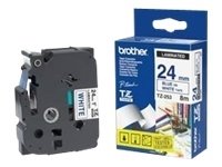 Brother TZE253 tape blue/white 24mm 8m