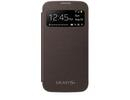 Samsung Galaxy i9500/i9505 S4 IV Original Premium S-view cover flip case EF-CI950BAEGWW amber brown maks 