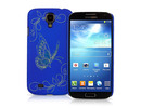Samsung Galaxy S4 i9500/i9505 Butterfly Design Protective Hard Back Case Blue maks