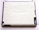 Apple iPad 2 3 4 White Crocodile Skin Back Case Cover maks vāciņš balts