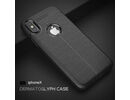 Apple iPhone 7/8 Luxury Ultra-thin Leather TPU Back Skin Case Cover Black maks vāciņš  