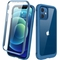 iPhone 12 Mini Silikona maciņ&scaron; Miracase (Tum&scaron;i zils)