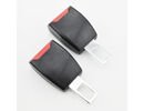 Car Auto Practical 2pcs Black Safty Seat Belt Buckle Alarm Canceller Extender Universal