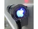 Apple iPhone 3/3GS/4/4S iPod iPad 2/3 auto lādētājs car auto charger led logo 12v black