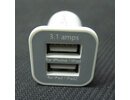 Apple iPod iPad iPhone 3/4/4S 2-PORT auto lādētājs adapteris