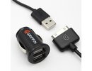 Griffin Auto Mini Dual USB Car Charger Apple iPad 1/2/3/iPhone1/2/3/4/iPod autolādētājs