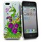 Apple iPhone 5 white violet yellow floral design hard case holster bumper maks