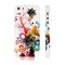 Apple iPhone 5 White Flower Swirl silicone gel back case cover bumper maks