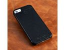 Apple iPhone 5/5S PIERRE CARDIN Genuine Leather Cover Hard Back Case Cover Black maks