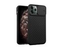 iPhone 12 Mini Silikona Macins ar kameras aizsargu (Melns)
