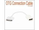 Apple iPad 2/3 iPhone 4/4S OTG USB camera connection kit cable adapter adapteris pāreja savienotājs support white