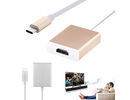 Apple MacBook Pro Air Retina Universal Laptop Mobile Phone USB-C Type C USB 3.1 Male to 1080P HDMI 4Kx2K HDTV Adapter Cable kabelis pāreja