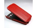 Samsung i9300 Galaxy S3 III red leather snake skin flip case cover maks sarkans