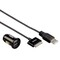 Hama Dual car charger gold+data cable iPad 2/iPad3 iPhone 3/4 autolādētājs
